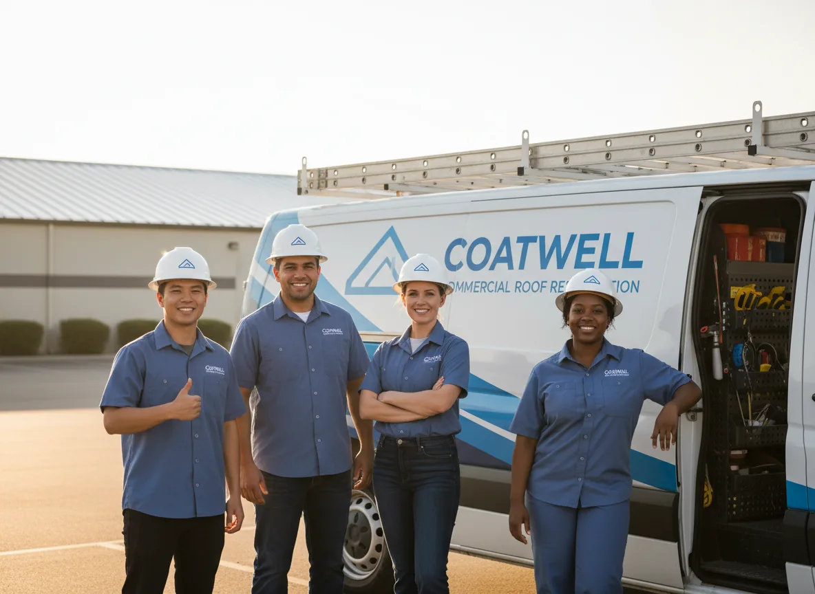 Commercial roof coating company in Stockport, IA